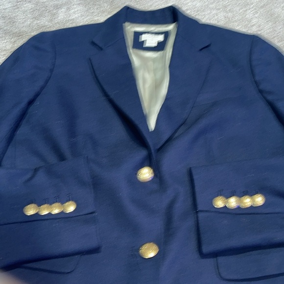Navy J. Crew Blazer Size 4 - Picture 3 of 4